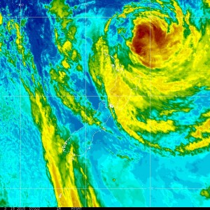 MSTAT infrared satellite image as at 8:30pm // via NOAA.gov